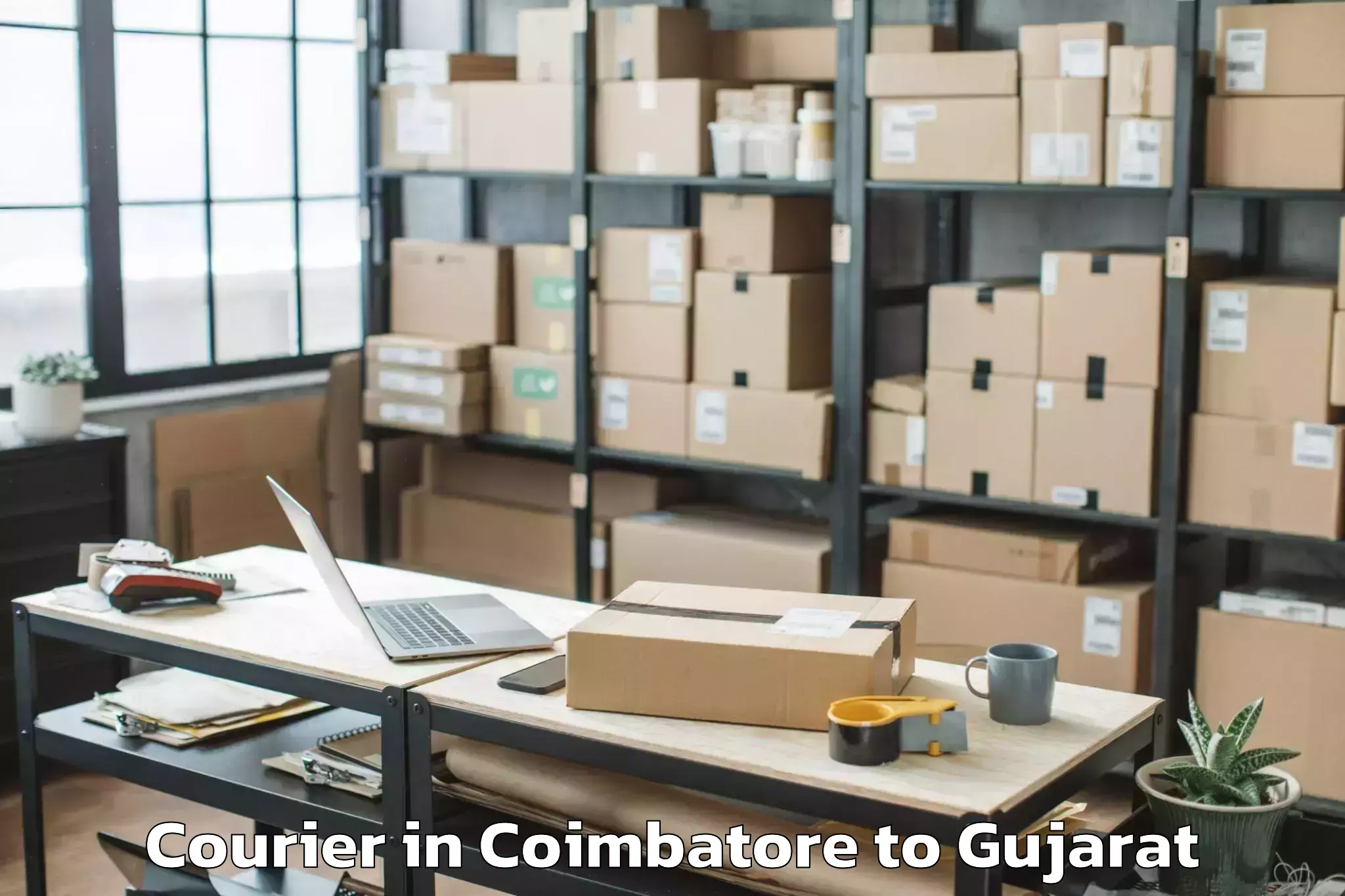 Get Coimbatore to Vansda Courier